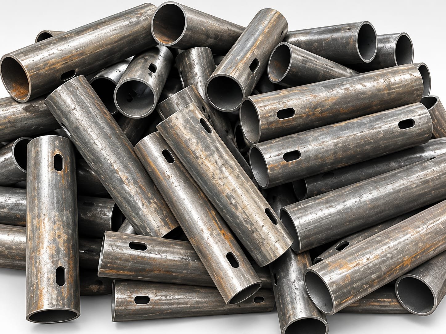 Batch Laser-Cut Slotted Pipe Spacers & Sleeves