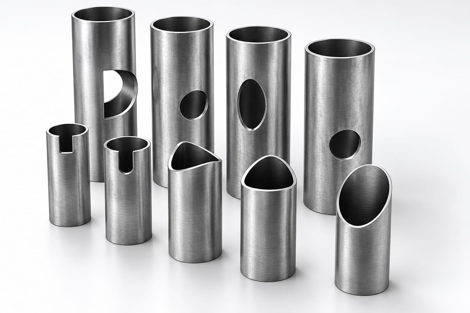 Precision Notched, Saddled & Coped Pipe Samples