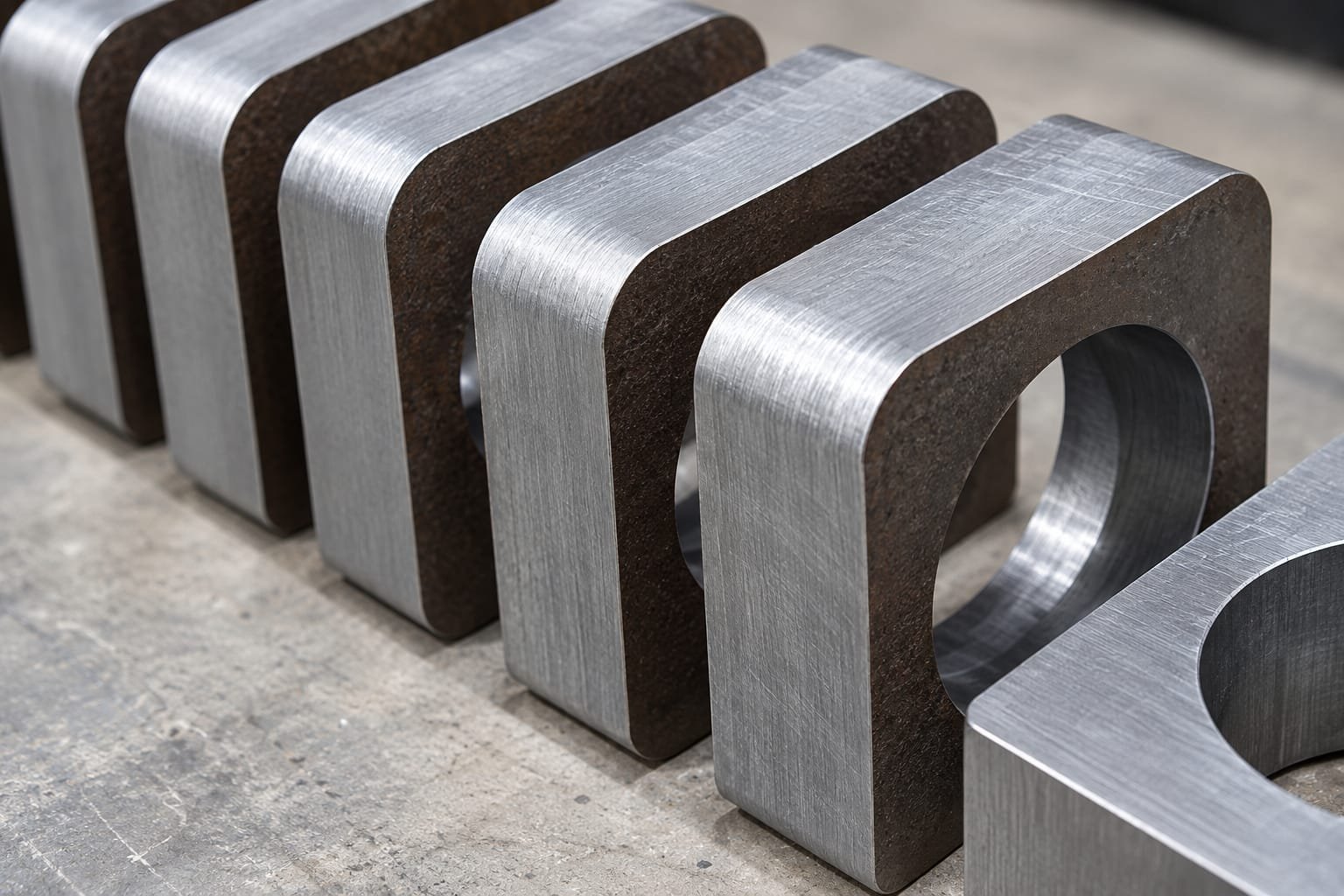 Ultra-Thick 40-50mm Steel Block Profile Cutting
