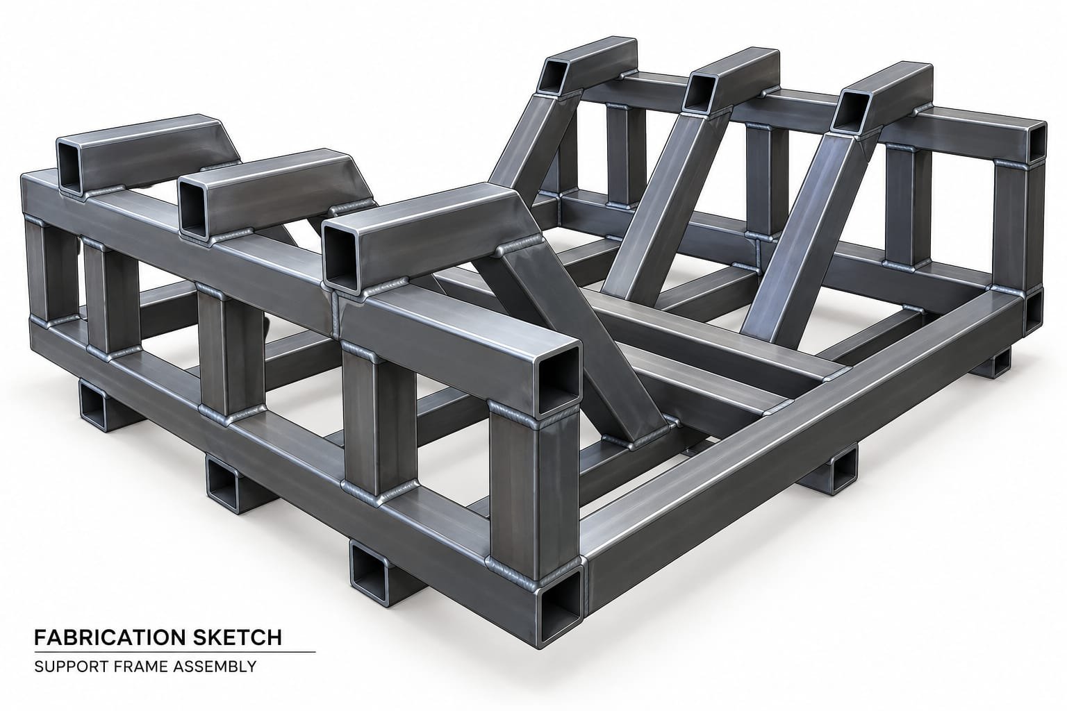 Heavy Pipe & Vessel Saddle Cradle Assembly