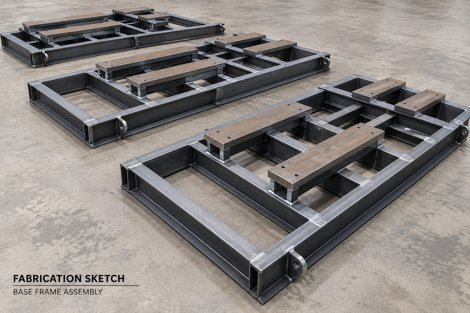 Machined Equipment Base Frame Skid