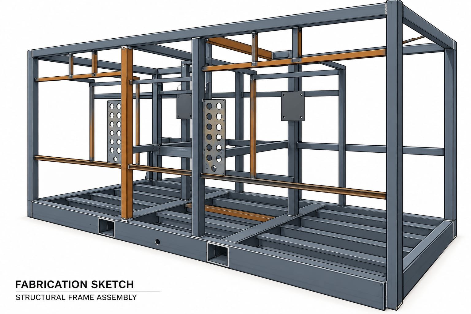 Modular Equipment Enclosure Structural Frame